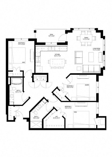 3 Bedroom Floor Plan